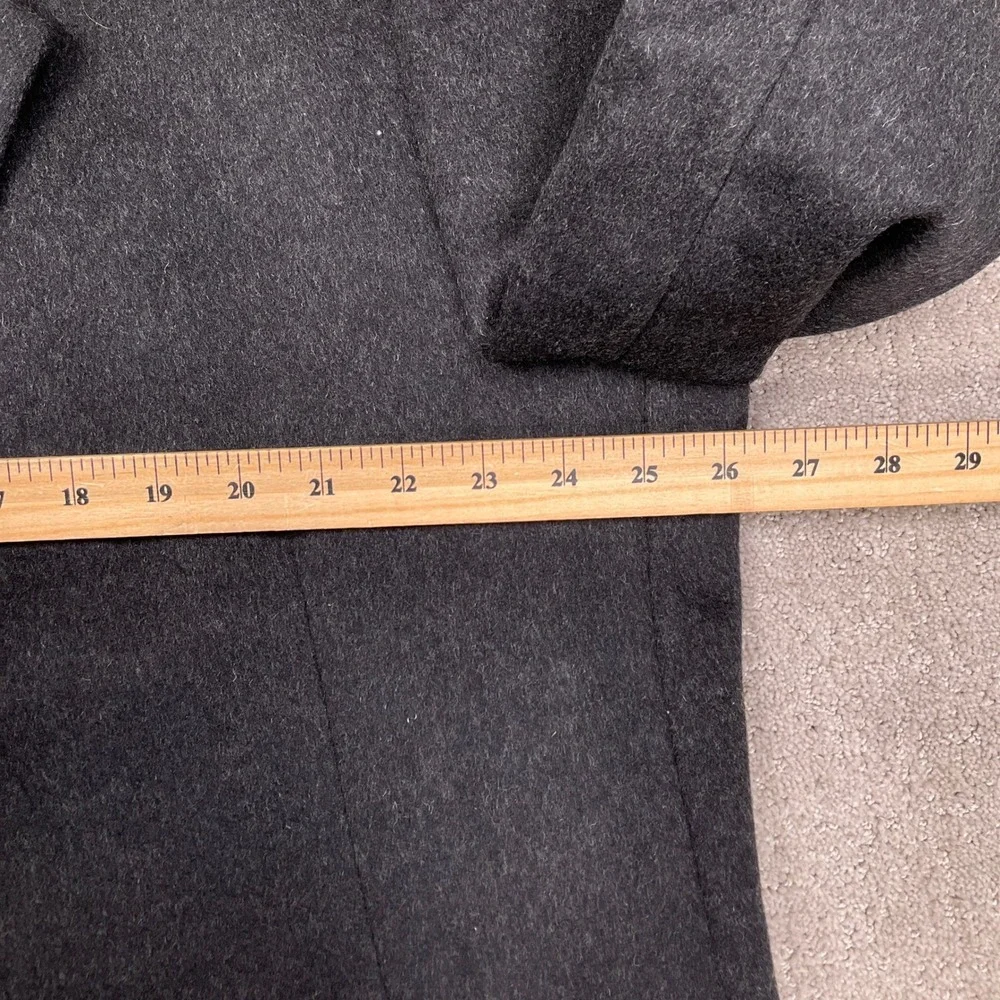 Career Collection Overcoat Mens 48L Charcoal Gray Wool‎ Topcoat Long Length